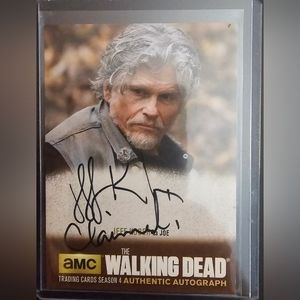 Walking dead autograph card